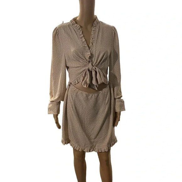 COPY - Women’s Polka Dot Ruffled Dress - Picture 1 of 5